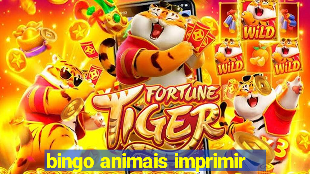 bingo animais imprimir